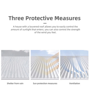 Hot bán gió-tải tối ưu hóa Hướng dẫn sử dụng louvered pergola cho độ ẩm cao Spa vườn - Product Image 3