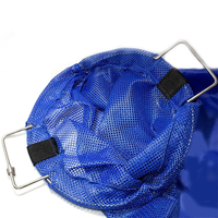 GS New Design Sac de pêche en filet de taille personnalisée avec poignée en fil d'acier inoxydable