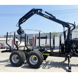 Máquina Forestal DIBO de Servicio Pesado para Carga de Troncos, Remolque 4x4 de 10 Toneladas, Tipo L, Tipo Z, Grúa de 360° con Pinza, Accionamiento PTO, Grúa para Madera de 1900 kg - Product Image 1