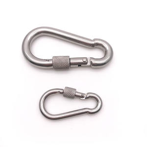 BT-245S M4 ~ M12 304 Prata Aço Inoxidável Bloqueio Anel de Segurança Escalada ao ar livre Snap <span class=keywords><strong>Hook</strong></span> Mosquetão Primavera Mousqueton - Product Image 5