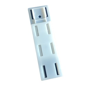Soporte para regleta de enchufes, rectangular, blanco, desmontable, para montaje en pared, para gestión de cables detrás de puertas y en paredes - Product Image 5