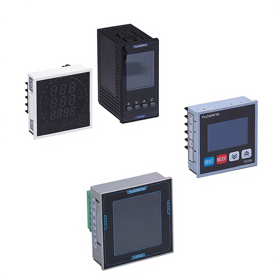 220V Digital Control Box Temperature Controller Timer for Hot Press Stamping Machine K-type Manual/Automatic Plastic 30A Relay