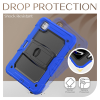 Béquille pliable étui pour tablette en silicone épais pour iPad Pro 11 2024 housse antichoc robuste anti-chute