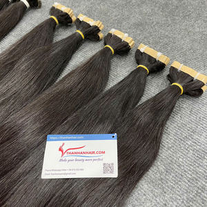 Hot Top 1 Extensiones de cabello de cinta de Vietnam Calidad de lujo Directo de fábrica Diversos colores Estilo de onda natural Hecho Cabello humano crudo - Product Image 1