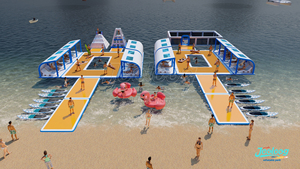 JOOLOOG Parque Acuático Flotante Inflable Personalizable con Combinaciones de Juegos Acuáticos - Product Image 3