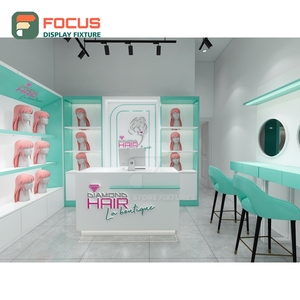 High End Wig Display Cabinet Glass Panel Lighted Drawer Multi Shelf Hairpiece Display Cabinet Unit - Product Image 6