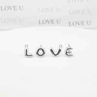 Breloques en laiton anti-ternissement YML en forme de bulle, lettres A-Z, pendentifs initiaux alphabet 3D pour la fabrication de bijoux DIY