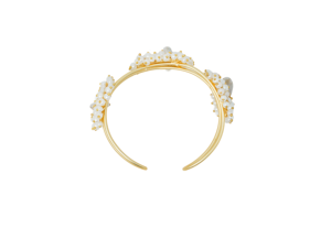 Elegante Brazalete Hecho a Mano con Cuentas de Piedra Natural y Perlas para Mujer, Brazalete Abierto Ajustable, Joyería Bohemia - Product Image 3