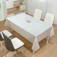 Nappe en PVC blanc RNPT, résistante à la chaleur, idéale pour les banquets familiaux et les décorations hôtelières – Vente en gros