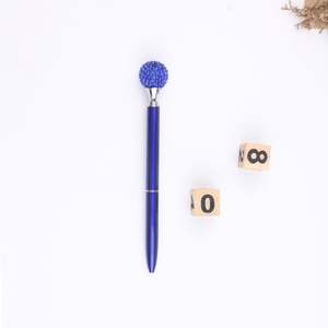 Stylo disco diamant personnalisé de haute qualité avec logo, outil d'écriture en métal 1,0 mm, promotionnel, multicolore, avec cristaux incrustés - Product Image 2