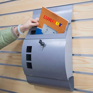 Gran oferta, buzón de gran capacidad moderno para exteriores, montado en la pared, placa de identificación personalizada, en la <span class=keywords><strong>entrada</strong></span> - Product Image 5