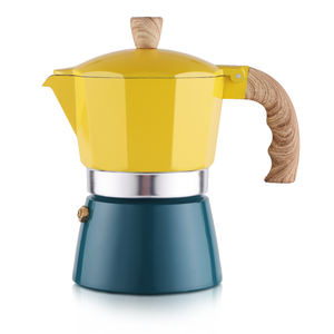 Emode หม้อ<span class=keywords><strong>กาแฟ</strong></span>อิตาลีมอคค่า, หม้อ<span class=keywords><strong>กาแฟ</strong></span>เอสเปรสโซ่ทำจากอลูมิเนียมพร้อมด้ามไม้ไผ่ - Product Image 6