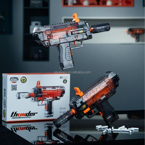 Novedades, Pistola de Juguete Delta MP7, Lanzador de Petardos de Plástico con Batería, Pistola de Juguete de Disparo de Balas Blandas para Niños y Adultos - Product Image 1