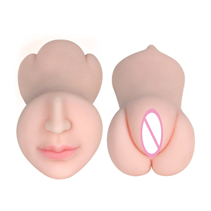 <strong>Hot</strong> Sell Silicone Mouth Vagina Masturbator Sex Toy Love <strong>Doll</strong> Pussy Vagina Masturbator <strong>for</strong> <strong>Man</strong> - Product Image 1