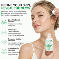 ATOANY Vente en gros Sérum exfoliant à 15% d'acide mandélique avec acide lactique pour le visage et le corps, texture lisse, affine les pores, éclaircit la peau