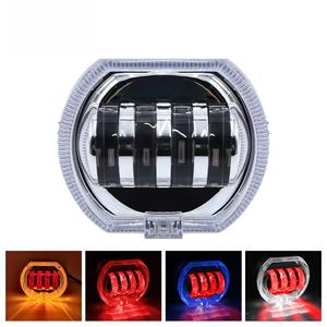 Venta al por mayor de fábrica: Faro de motocicleta de ojo de diablo de 12V, 30W, 3000 lúmenes, H4, ajuste universal, lámpara de trabajo frontal impermeable para todoterreno - Product Image 2