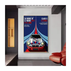 PorscheS Carro esportivo pôster arte e pintura de parede para decoração de casa Decorações de parede e presentes