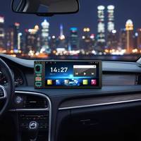 Reproductor MP5 para Auto de 6.8 Pulgadas, Pantalla Táctil Capacitiva, CarPlay Inalámbrico, Pantalla IPS, Doble USB, Carga Rápida