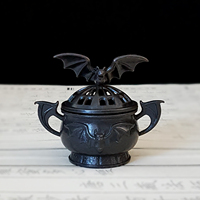 Brûleur d'encens en métal personnalisé pour Halloween, brûleur d'encens portable pour bois de santal, décoration de table, article cadeau commercial, souvenir