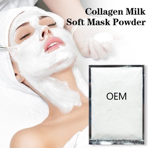 Masque en poudre OEM SPA Beauté au collagène 50g, petit sachet personnalisable, masque facial aux herbes format voyage, élimine les taches sombres du visage - Product Image 4