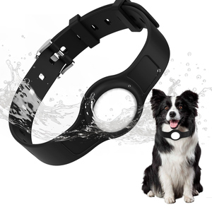 Verstellbares Silikon-Halsband mit GPS-Tracker für AirTag zur globalen Positionierung und Verlustprävention - Product Image 1