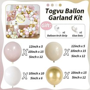 Ballons de décoration de fête pour premier <span class=keywords><strong>anniversaire</strong></span> de bébé de qualité supérieure ensemble de ballons dorés rose <span class=keywords><strong>beige</strong></span> - Product Image 3