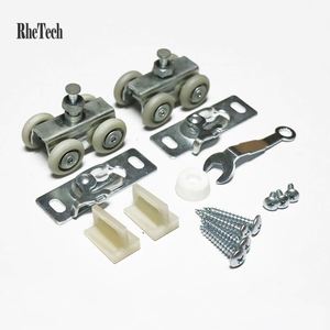 WEKIS - Kits de Ruedas para Puertas Corredizas de Acero Modernos, Insonorizantes y Duraderos, para Dormitorio, Cocina, Sala de Estar, Uso en Exteriores, 120 kg - Product Image 6