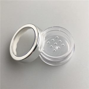 Oferta de bajo precio: Tarro de lujo transparente de plástico con purpurina para sombra de ojos en polvo suelto, con tapa de ventana. - Product Image 2
