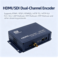 Codificador de Video 4K60 HDR 12G-SDI a IP con Transmisión y Grabación en Vivo H.265/HEVC, Construcción de Aluminio