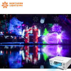 Northern Lights Lake Fuente musical Pantalla de agua Show Película <span class=keywords><strong>Niebla</strong></span> Pantalla Proyección Mapeo 3D con sistema - Product Image 6
