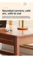 Bureau moderne de style nordique, table d'écriture pour bureau à domicile, bureau compact pour ordinateur et étude pour chambre à coucher