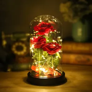 AYOYO OEM Rose Artificial Flower Luminous Rose Mother's Day Gift Rose Women's Gift For Valentine's Day
