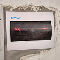 Boîtier de distribution extérieur 24 prises monophasé et triphasé moulé 8 voies pour LWDS&LWDF, boîtier de circuit DIN