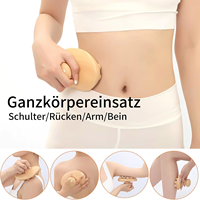 Outils de massage en bois naturel pour la thérapie, rouleau anti-cellulite, brosse corporelle, drainage lymphatique, pression sur les méridiens, fascia blaster