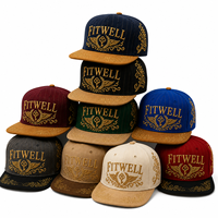 Gorra de Béisbol Plana con Bordado Dorado Personalizado OEM ODM, Gorra de Lujo con Rayas Finas para Streetwear y Marcas de Diseño
