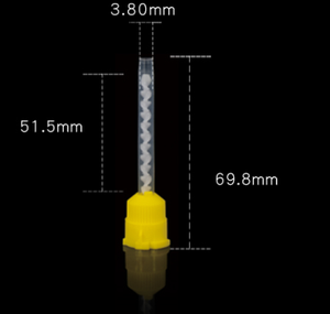Meilleure vente mélangeur de <span class=keywords><strong>peinture</strong></span> machine à résine époxy embouts jaunes équipement de mélange buse statique - Product Image 3