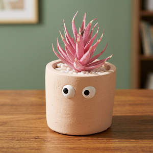 Pot de fleurs PNP32 avec yeux, jardinière unique pour la décoration du jardin et de la maison - Product Image 2