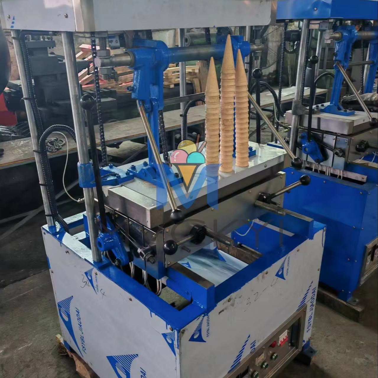 Mvckyi Industrial Donut Wafer Pizza Tea Coffee Maker Waffle Biscuit Icecream Edible Cup Make Ice Cream Cone Machine