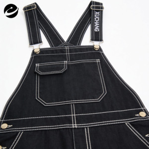 मूल डिजाइनर कस्टम ओएम निर्माता कपास टिंगारी जम्पसूट ओवरसाइज बैगी जापानी सेलेवेड डेनिम पुरुषों को ओवरऑल - Product Image 3