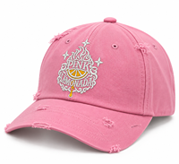 Casquettes de baseball unisexe en coton vieilli de haute qualité, 6 panneaux, broderie en relief motif léopard, visière incurvée réglable, décontractées pour l'extérieur