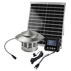 Ventilateur solaire multi-usage 2500 mAh avec <span class=keywords><strong>batterie</strong></span> - Idéal <span class=keywords><strong>pour</strong></span> les poulaillers, les chenils, les enclos à porcs - Product Image 1
