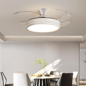 Lámpara de Techo de 42 Pulgadas con Ventilador de Techo Retráctil Invisible con Luz y Control Remoto Inteligente - Product Image 2
