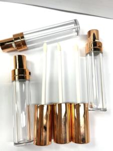 <strong>P</strong>-Lan Brand 6ml Transparent Gold Cylinder Empty Wand Containers Plastic Makeup Packaging for Lipgloss Lip Gloss <strong>Tubes</strong> - Product Image 6