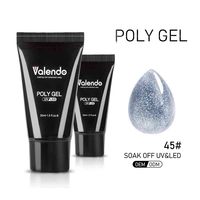 Kit d'extension d'ongles en acrylique professionnel – Fournitures transparentes pour polygel, vernis acrylique, marque privée