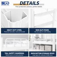 Lit superposé en métal robuste, structure KD, double étage avec barrière de sécurité pour dortoir, auberge, appartement, personnalisable OEM