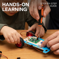 Kit électronique d'apprentissage pour enfants Eco Children Learning Experiment, voiture télécommandée RC, jouets éducatifs en bois DIY pour enfants