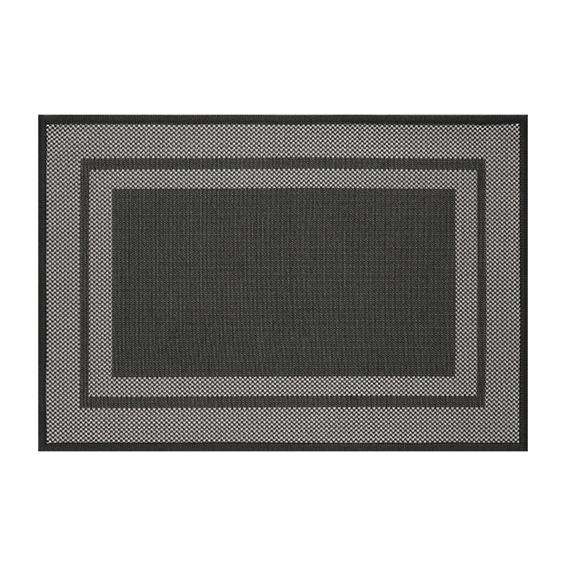 Paillasson tissé doré - Bordure Minuit