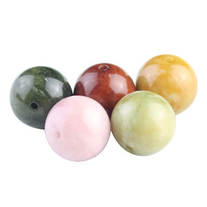 Alashan Jade Round Beads Loose Beads For DIY <b>Bracelet</b> Spacer Jewelry Accessories Everyday Wear Unisex Collectible - Product Image 4