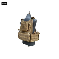 Gilet porte-plaques tactique léger à dégagement rapide, réglable et personnalisable, compatible MOLLE