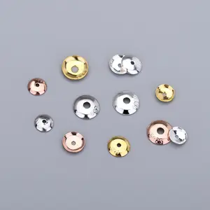 6mm 7mm 8mm 925 Sterling Silver Beads Cap End Caps For Diy Pearl Gemstone Jewelry Findings